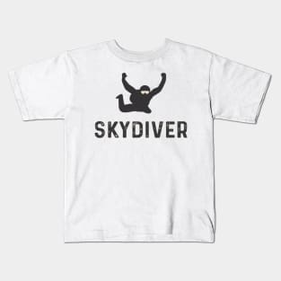 Skydiver parachute - Jump into the void Kids T-Shirt